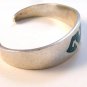 Vintage Taxco Mexican Sterling Silver Turquoise Cuff Bracelet