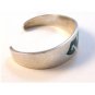 Vintage Taxco Mexican Sterling Silver Turquoise Cuff Bracelet