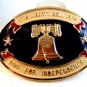 Vintage 1776 - 1976 Liberty Bell Ring for Independence Belt Buckle
