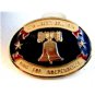 Vintage 1776 - 1976 Liberty Bell Ring for Independence Belt Buckle