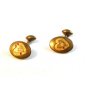Vintage Gold Tone & Heart Cufflinks