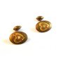 Vintage Gold Tone & Heart Cufflinks
