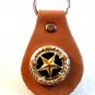 Western Cowboy Rodeo Key Chain with Silver & Gold Tone Star