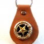 Western Cowboy Rodeo Key Chain with Silver & Gold Tone Star
