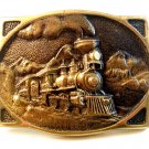 Vintage 1976 Heritage Mint American Train Locomotive Belt Buckle