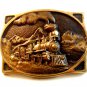 Vintage 1976 Heritage Mint American Train Locomotive Belt Buckle