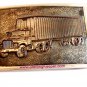 Vintage Silver Tone 18 Wheeler Belt Buckle