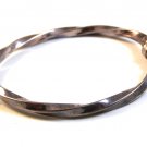 Vintage Sterling Silver Flex Twist Bangle Bracelet
