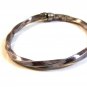 Vintage Sterling Silver Flex Twist Bangle Bracelet
