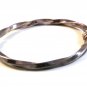 Vintage Sterling Silver Flex Twist Bangle Bracelet