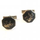 Vintage Siam Sterling Silver Dancer Cufflinks bcd