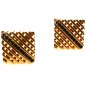 Vintage Goldtone & Blue Cufflinks Unbranded 6 30 15