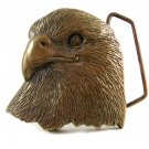1978 Eagle Head Solid Brass Belt Buckle 11072013