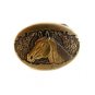Small Vintage Horse Head Brass Belt Buckle by Award Designs