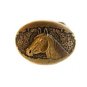 Small Vintage Horse Head Brass Belt Buckle by Award Designs