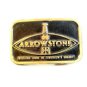 Vintage 1970 - 80's Arrowstone Oil Wells Brass Belt Buckle