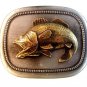 Vintage Large Mouth Bass Belt Buckle Made in U.S.A.