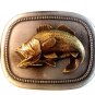 Vintage Large Mouth Bass Belt Buckle Made in U.S.A.