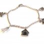 Sterling Silver Baby Mug Blocks High Chair House Heart Charms Bracelet