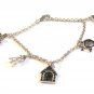 Sterling Silver Baby Mug Blocks High Chair House Heart Charms Bracelet