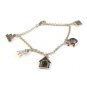 Sterling Silver Baby Mug Blocks High Chair House Heart Charms Bracelet