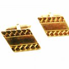 1960's - 80's True Vintage Goldtone 10K RGP Cufflinks by Hadley USA 101014