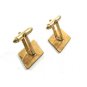 1960's - 80's True Vintage Goldtone 10K RGP Cufflinks by Hadley USA 101014