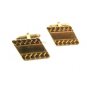 1960's - 80's True Vintage Goldtone 10K RGP Cufflinks by Hadley USA 101014