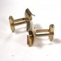 Vintage 2 Tone Silvertone Goldtone Comedy Tragedy Cufflinks Unbranded 71515