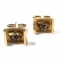 Vintage 2 Tone Silvertone Goldtone Comedy Tragedy Cufflinks Unbranded 71515
