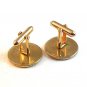Vintage Gold Tone Cufflinks Signed Swank