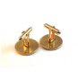 Vintage Gold Tone Cufflinks Signed Swank