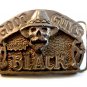 Gothic 1992 Good Guys Wear Black Skulls Belt Buckle Made In U.S.A.