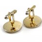 Swank 2 Tone Silver & Goldtone Cufflinks 10222013ab