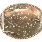Vintage Filigree Silvertone Western Cowboy Belt Buckle Unbranded 63015