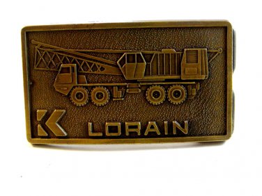 Vintage Lorain Contruction Equipment Belt Buckle