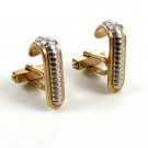 Swank 2 Tone Silver & Goldtone Cufflinks 10222013