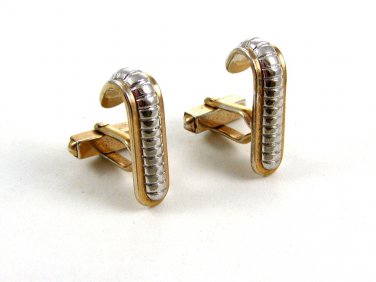 Swank 2 Tone Silver & Goldtone Cufflinks 10222013