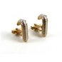 Swank 2 Tone Silver & Goldtone Cufflinks 10222013