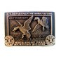 Vintage Migratory Bird Ducks in Flight Hunting $1.00 Stamp Belt Buckle