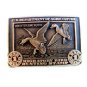 Vintage Migratory Bird Ducks in Flight Hunting $1.00 Stamp Belt Buckle