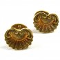 Art Nouveau True Vintage Goldtone Sunflower Cufflinks Unmarked 101514