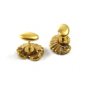 Art Nouveau True Vintage Goldtone Sunflower Cufflinks Unmarked 101514