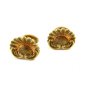 Art Nouveau True Vintage Goldtone Sunflower Cufflinks Unmarked 101514