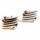 Vintage Silver Tone Cufflinks Signed Swank