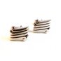 Vintage Silver Tone Cufflinks Signed Swank