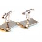 Vintage Silver Tone Cufflinks Signed Swank
