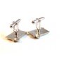 Vintage Silver Tone Cufflinks Signed Swank