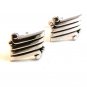 Vintage Silver Tone Cufflinks Signed Swank
