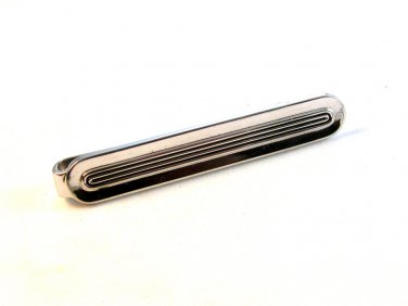Vintage Silver Tone Tie Clasp by Swank